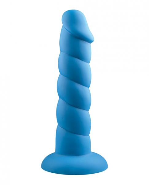 Rock Candy Suga Daddy 8" Silicone Dildo - Blue