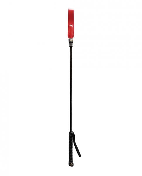 Rouge Long Riding Crop Slim Tip - Red