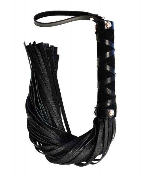 Rouge Short Leather Flogger W/studs