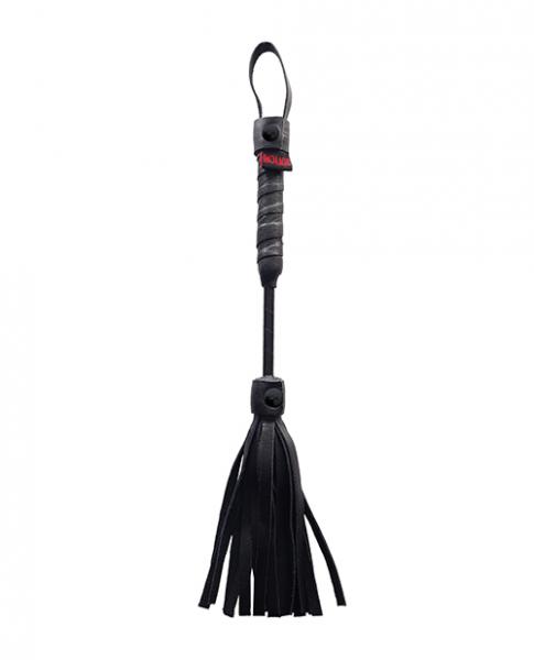 Rouge Mini Leather Flogger - Black - Click Image to Close