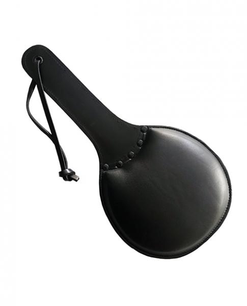 Rouge Leather Padded Ping Pong Paddle - Black - Click Image to Close