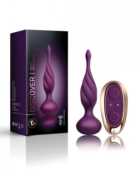 Rocks Off Petite Sensations Discover Plug W/remote - Purple