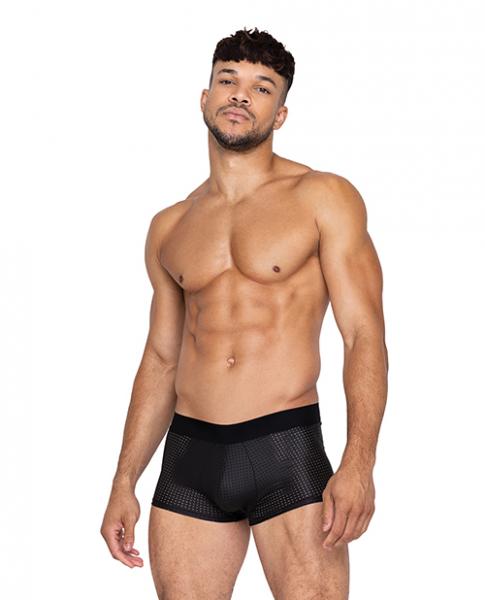 Master Trunks W/contoured Pouch Black Lg - Click Image to Close