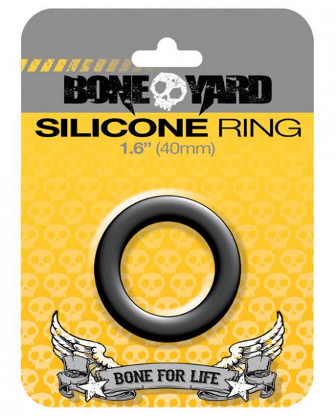 Boneyard Silicone Ring 1.6 inches Black - Click Image to Close