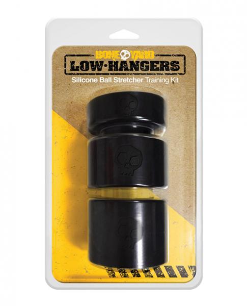 Boneyard Low Hangers Silicone Ball Stretcher Training Kit - Black - Click Image to Close