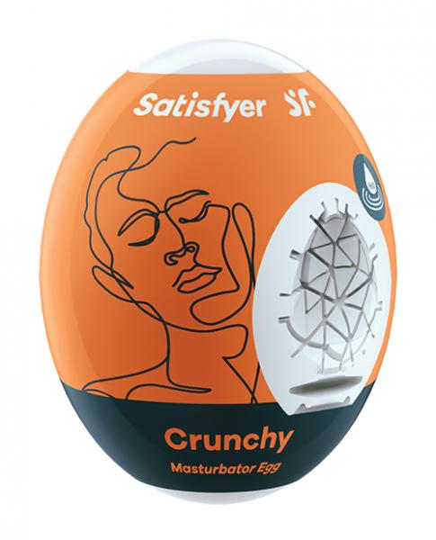 Satisfyer Masturbator Egg - Crunchy - Click Image to Close