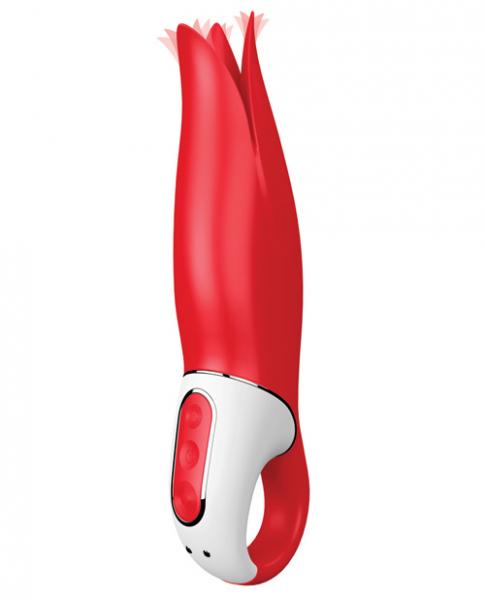 Satisfyer Vibes Power Flower Red Vibrator - Click Image to Close