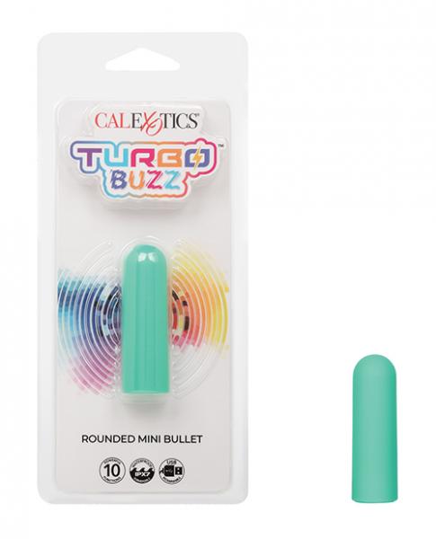 Turbo Buzz Rounded Mini Bullet Stimulator - Green - Click Image to Close