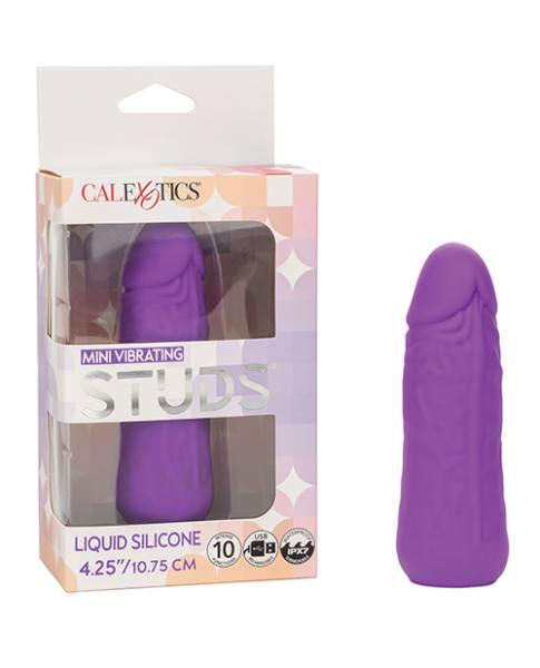 Silicone Studs Mini Vibrating Studs - Purple - Click Image to Close