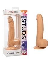 Silicone Studs 6" Dildo - Ivory - Click Image to Close