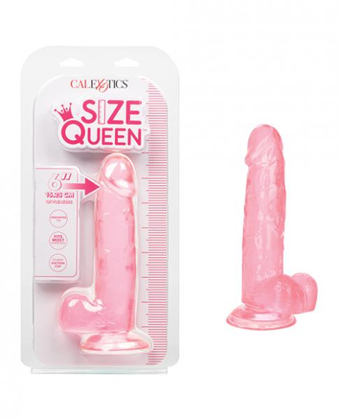 Size Queen 6" Dildo - Pink - Click Image to Close