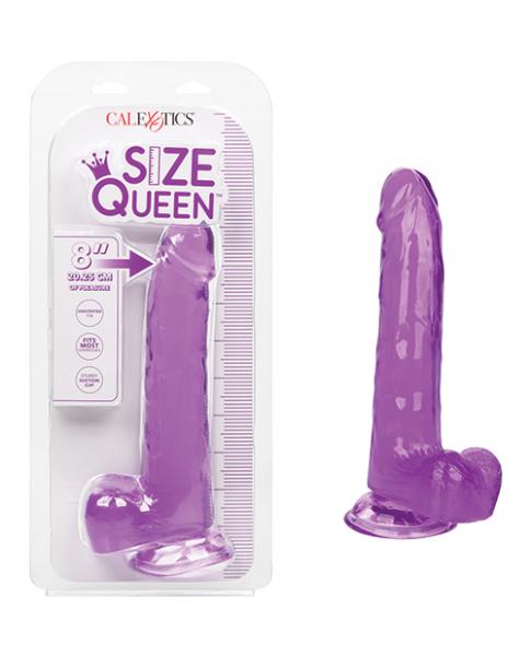 Size Queen 8" Dildo - Purple - Click Image to Close