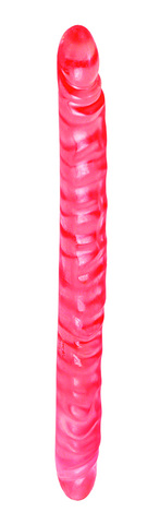 Slim jim duo veined super slim dong,translucence gel 17in - Click Image to Close