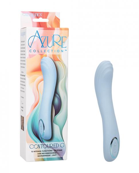 Azure Collection Contoured G Vibrator - Blue