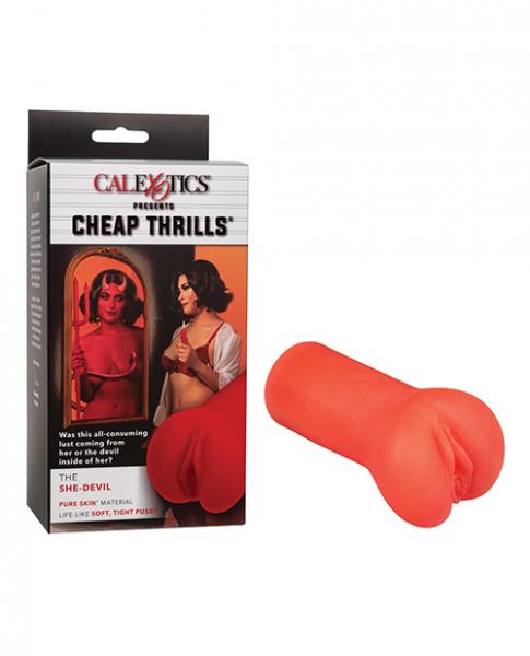 Cheap Thrills The She-devil Pussy Masturbator - Red - Click Image to Close