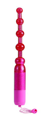 Waterproof Vibrating Anal Beads - Pink