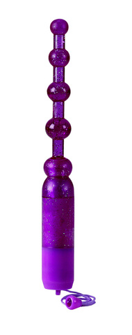 Waterproof Vibrating Pleasure Beads-Purple