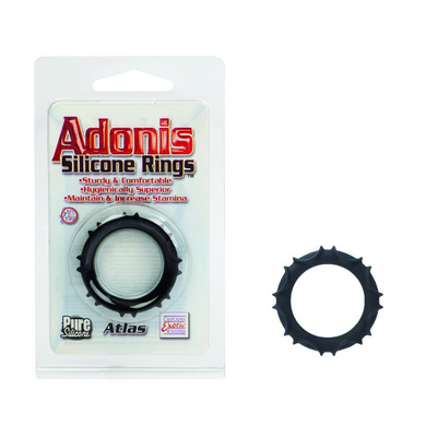 Adonis atlas silicone ring - black