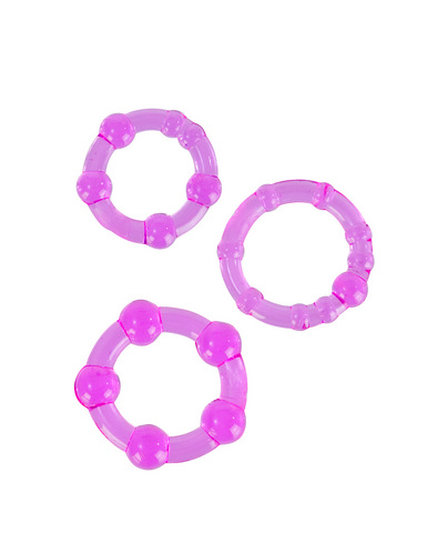 Island rings - pink