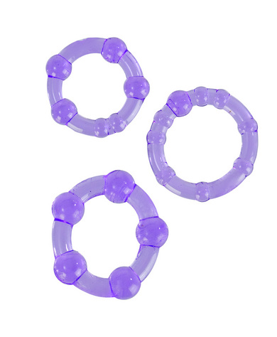 Island rings - purple