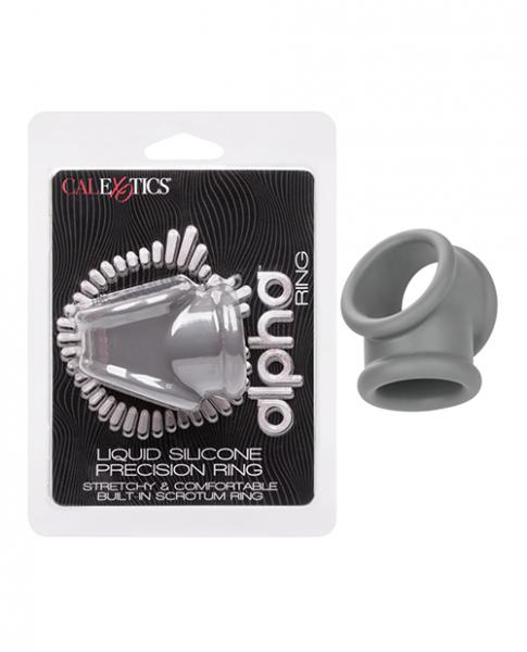 Alpha Liquid Silicone Precision Ring - Grey - Click Image to Close