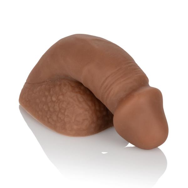 Packer Gear 4 inches Silicone Packing Penis Brown - Click Image to Close