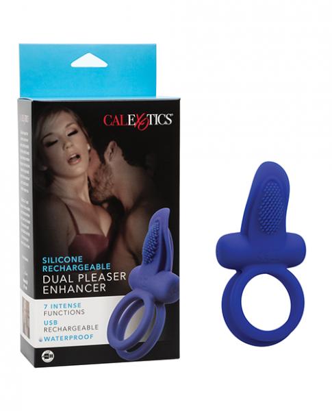 Couples Enhancers Silicone Rechargeable Dual Pleaser Enhancer - Click Image to Close