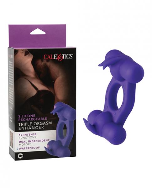 Silicone Rechargeable Triple Orgasm Enhancer - Click Image to Close