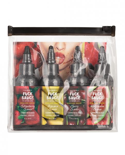 Fuck Sauce Flavored Water Based Personal Lubricant Variety 4 Pack - 2 Oz Each