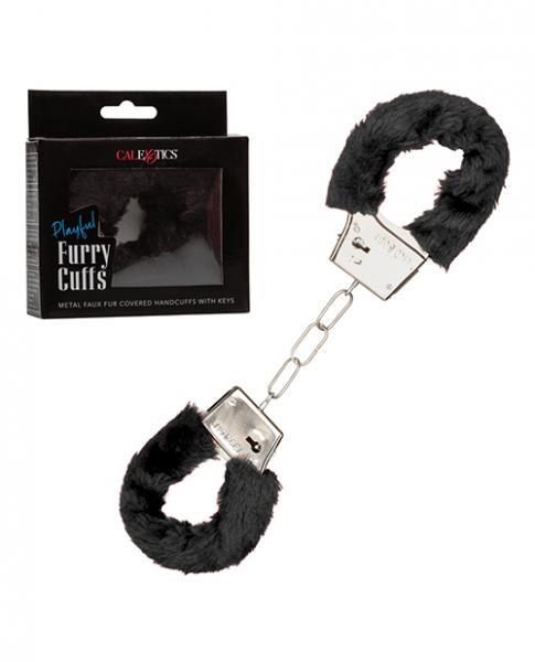 Playful Furry Cuffs - Black