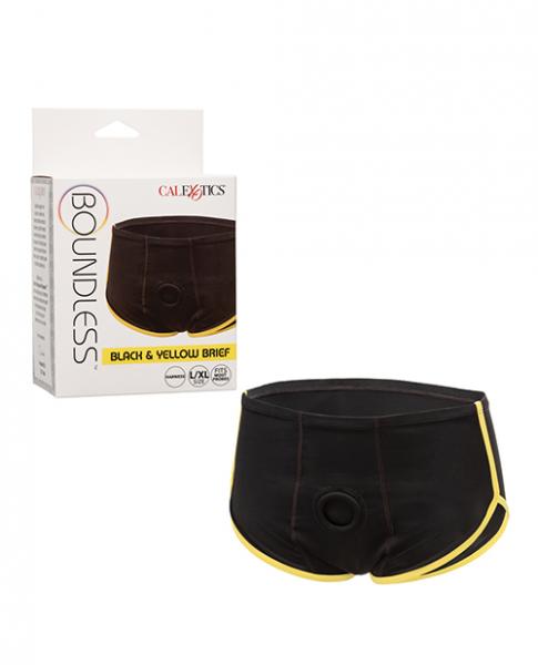 Boundless Boxer Brief - Black/yellow L/xl