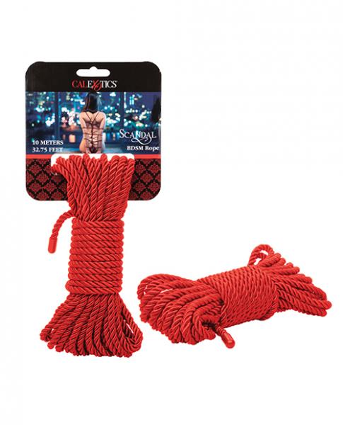 Scandal Bdsm Rope 10m - Red - Click Image to Close