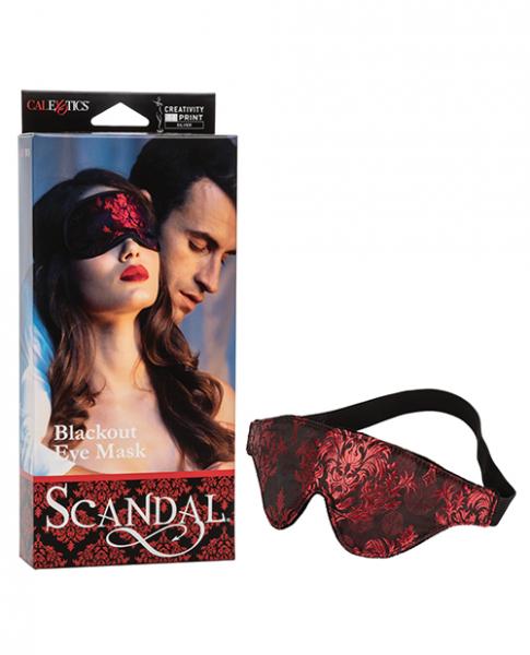 Scandal Black Out Eyemask - Black/red