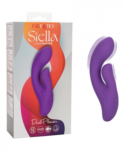 Stella Liquid Silicone Dual Pleaser - Purple