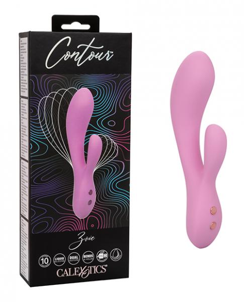 Contour Zoie Flexible Dual Massager - Pink - Click Image to Close