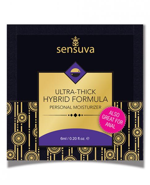 Sensuva Ultra Thick Hybrid Personal Moisturizer Single Use Packet - 6 Ml Unscented - Click Image to Close