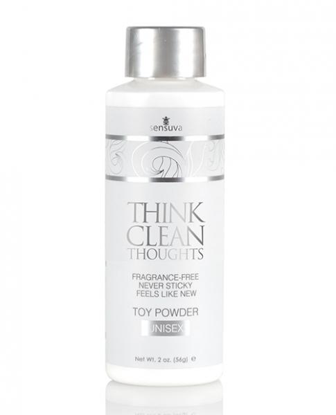 Sensuva Think Clean Thoughts Toy Powder - 2 Oz Bottle