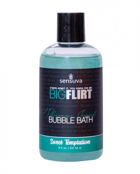 Sensuva Big Flirt Pheromone Bubble Bath - 8 Oz Sweet Temptation - Click Image to Close