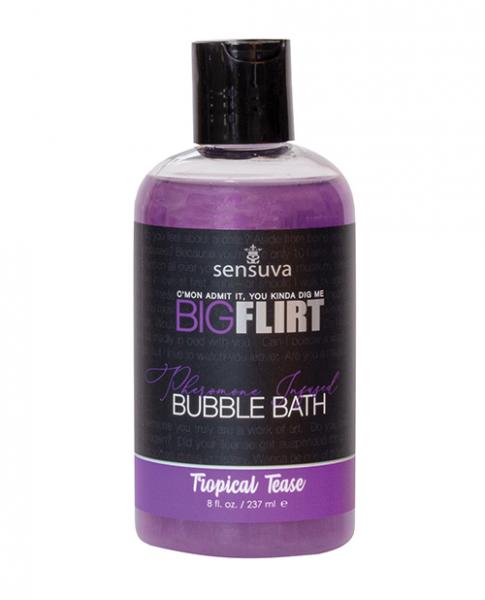 Sensuva Big Flirt Pheromone Bubble Bath - 8 Oz Tropical Tease - Click Image to Close