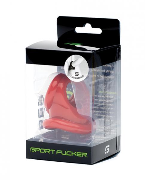 Sport Fucker Cock Harness - Red - Click Image to Close