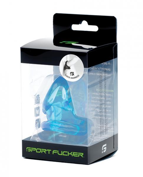 Sport Fucker Cock Harness - Ice Blue - Click Image to Close