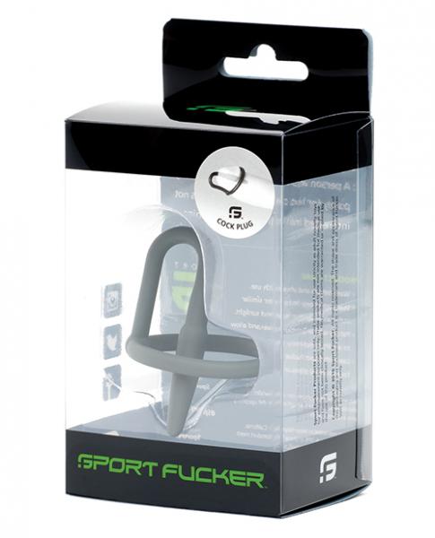 Sport Fucker Cock Plug - Grey - Click Image to Close