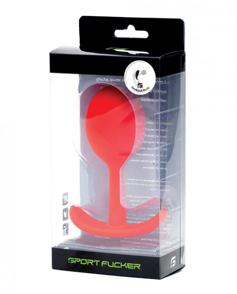 Sport Fucker Thunder Plug Medium - Red - Click Image to Close