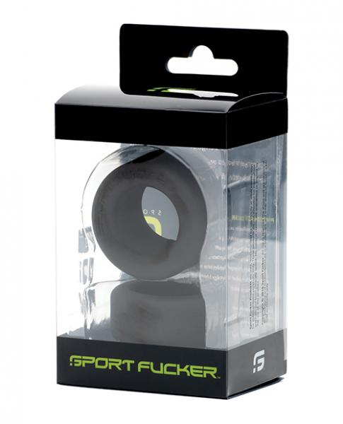 Sport Fucker Nutt Job Ring - Black - Click Image to Close