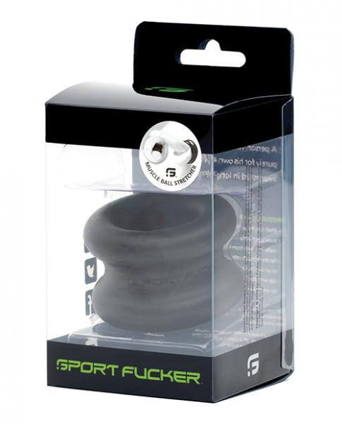 Sport Fucker Muscle Ball Stretcher - Black - Click Image to Close