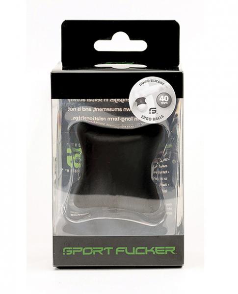 Sport Fucker Ergo Balls - 40mm Black - Click Image to Close