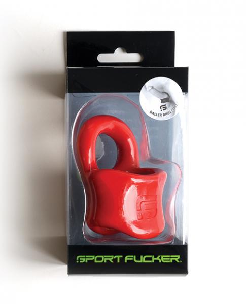 Sport Fucker Baller Ring - Red - Click Image to Close