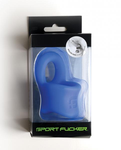 Sport Fucker Silicone Baller Ring - Blue - Click Image to Close