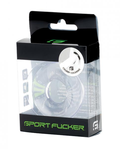 Sport Fucker Chubby Cockring - Clear - Click Image to Close