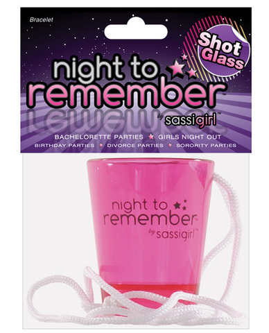 Night to remember shot glass necklace by sassi girl - Click Image to Close